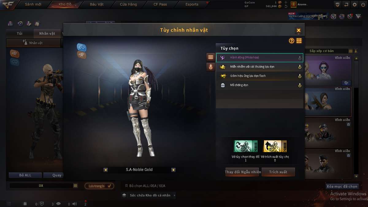 shop acc cf uy tin gia re